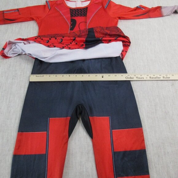 Disney Descendants 4: The Rise of Red Costume Kids large Red Navy Heart Detail - Picture 12 of 15